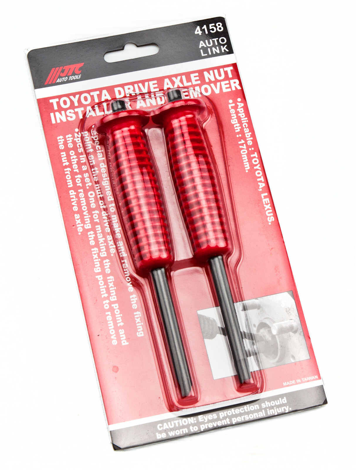 JTC-4158 TOYOTA LEXUS DRIVE AXLE NUT INSTALLER AND REMOVER (2 PCS) L: 170MM