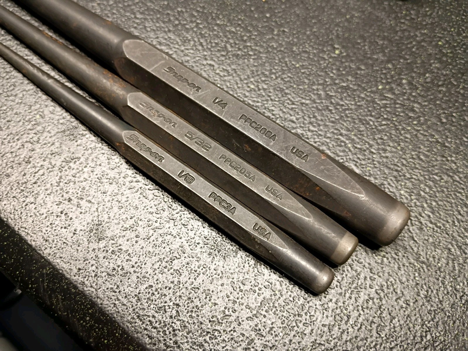 Snap-On Tools USA Starter Punch Set Of 3 1/4″ 5/32″ 1/8″