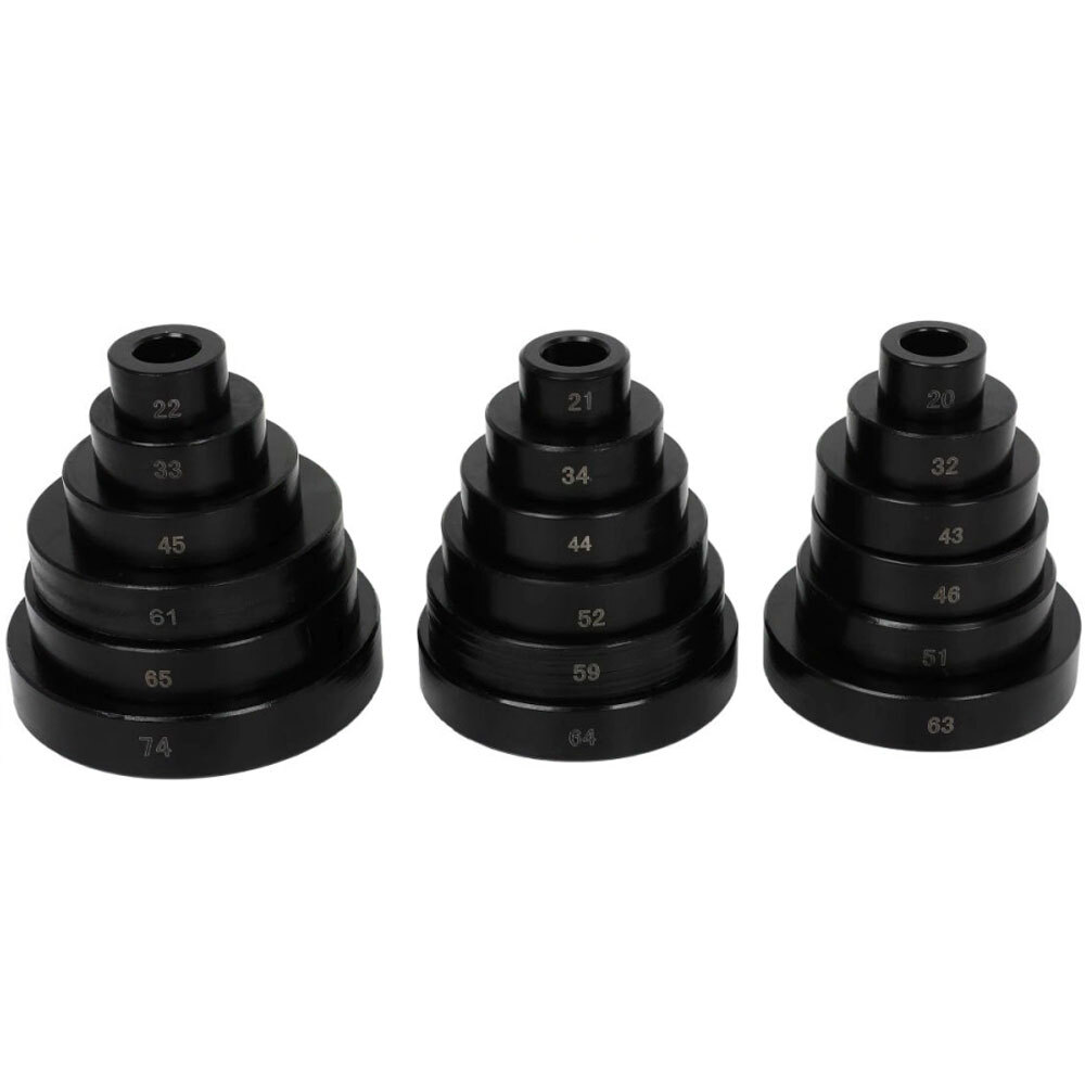 52PCS BEARING SEAL DRIVER TOOL 18MM-65MM CUSTOM BUSHING BEARING HYDRAULIC PRESS