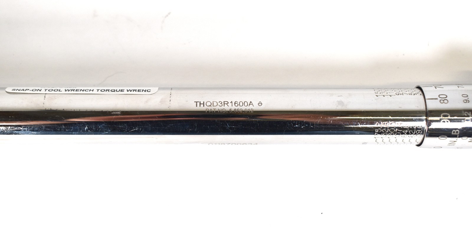 Snap-On QD3R1600A Fixed Ratchet Torque Wrench 1/2″ Dr. (320–1,600 in/lb) – 19″