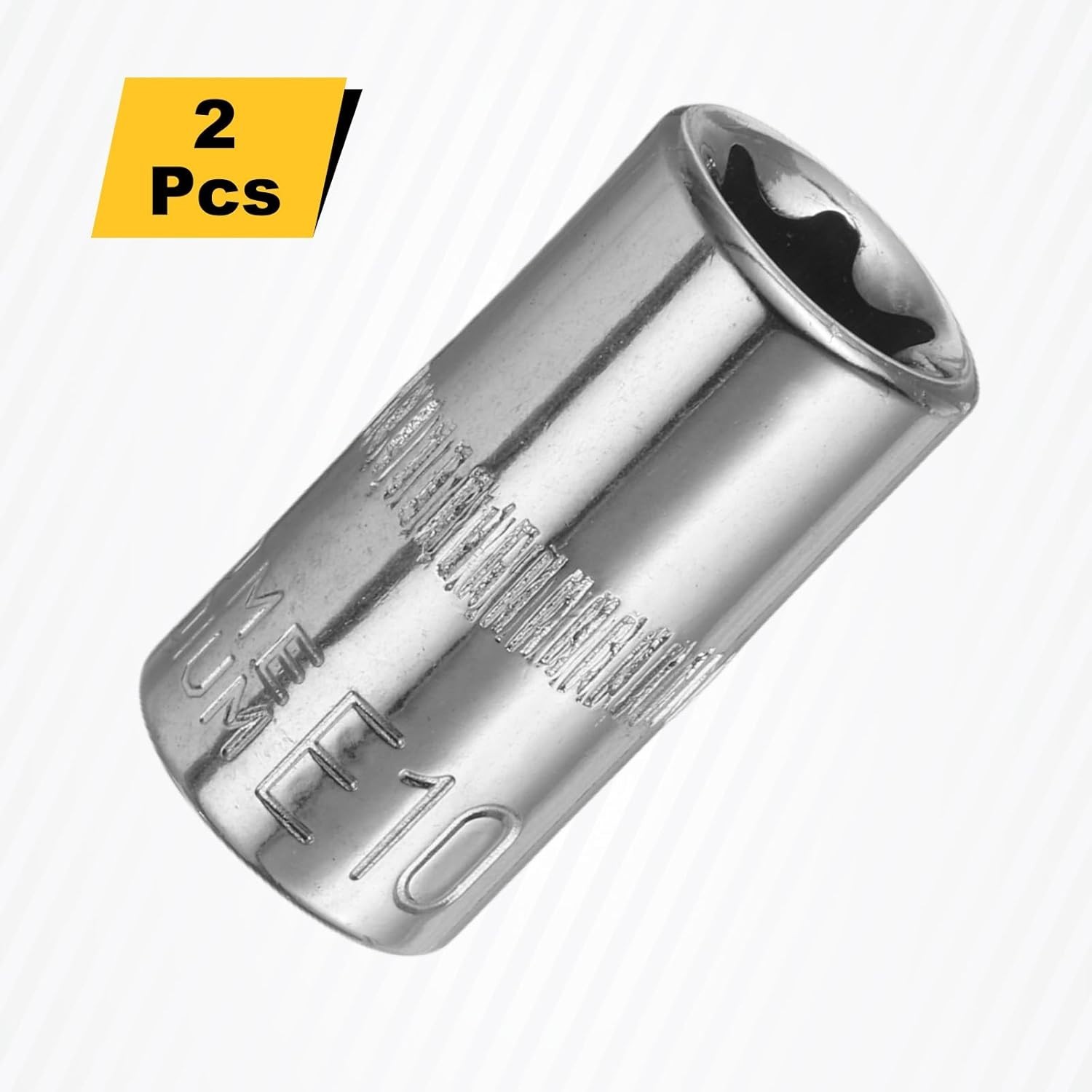 2pcs E10 External Torx Socket Set Compatible with Automotive Machinery 1/4″ D…