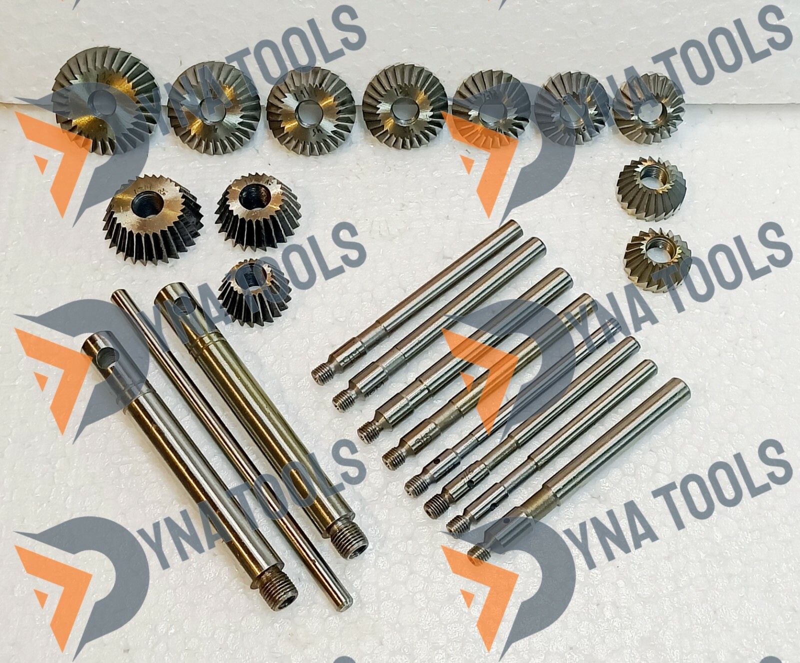 23x VALVE SEAT CUTTER SET HIGH CARBON STEEL 12 CTR + 8 STEMS + 2 ARBOR + 1 ROD