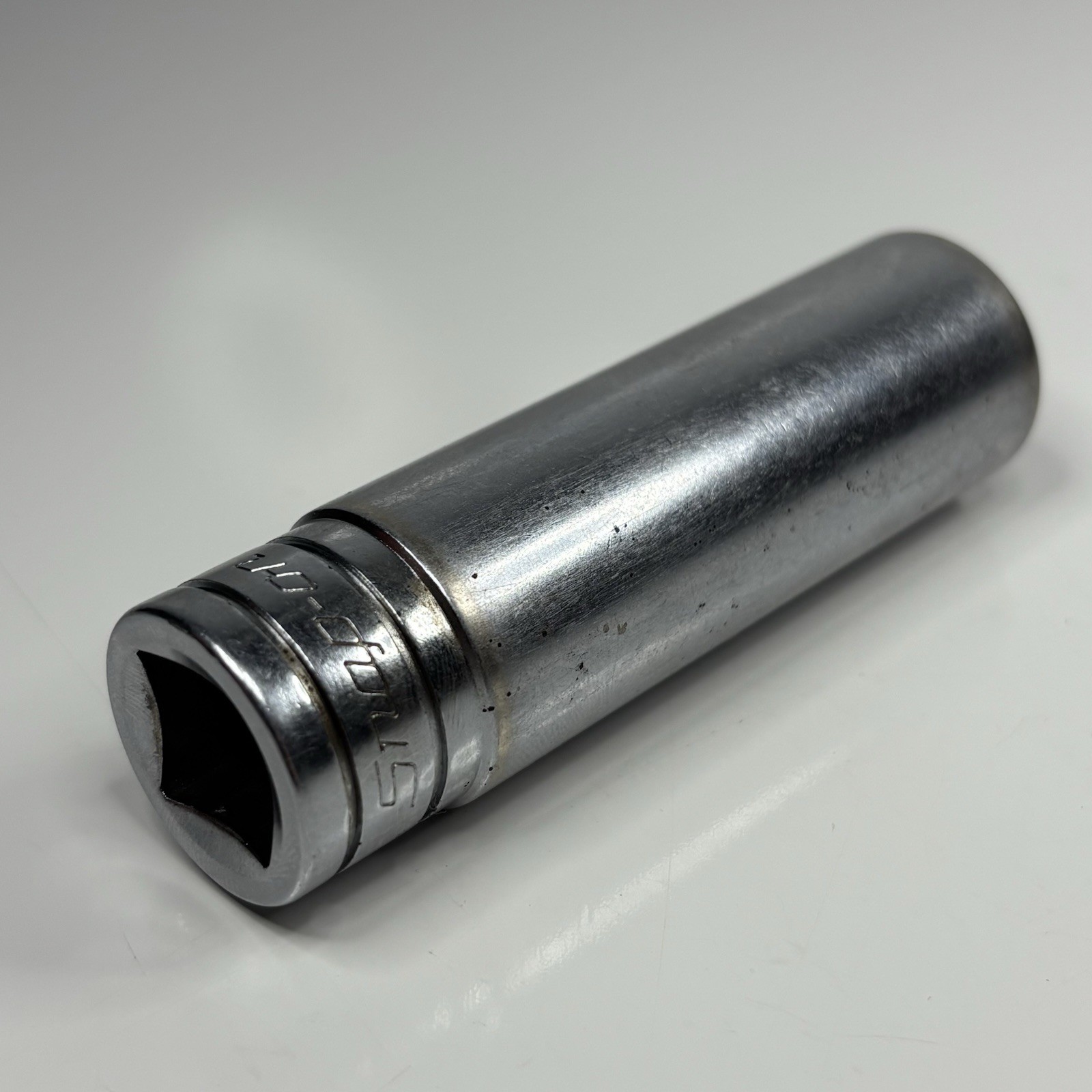 Snap On Tools TS221 1/2 Dr 6Pt SAE 11/16 Flank Dr Deep Chrome Socket USA 1994