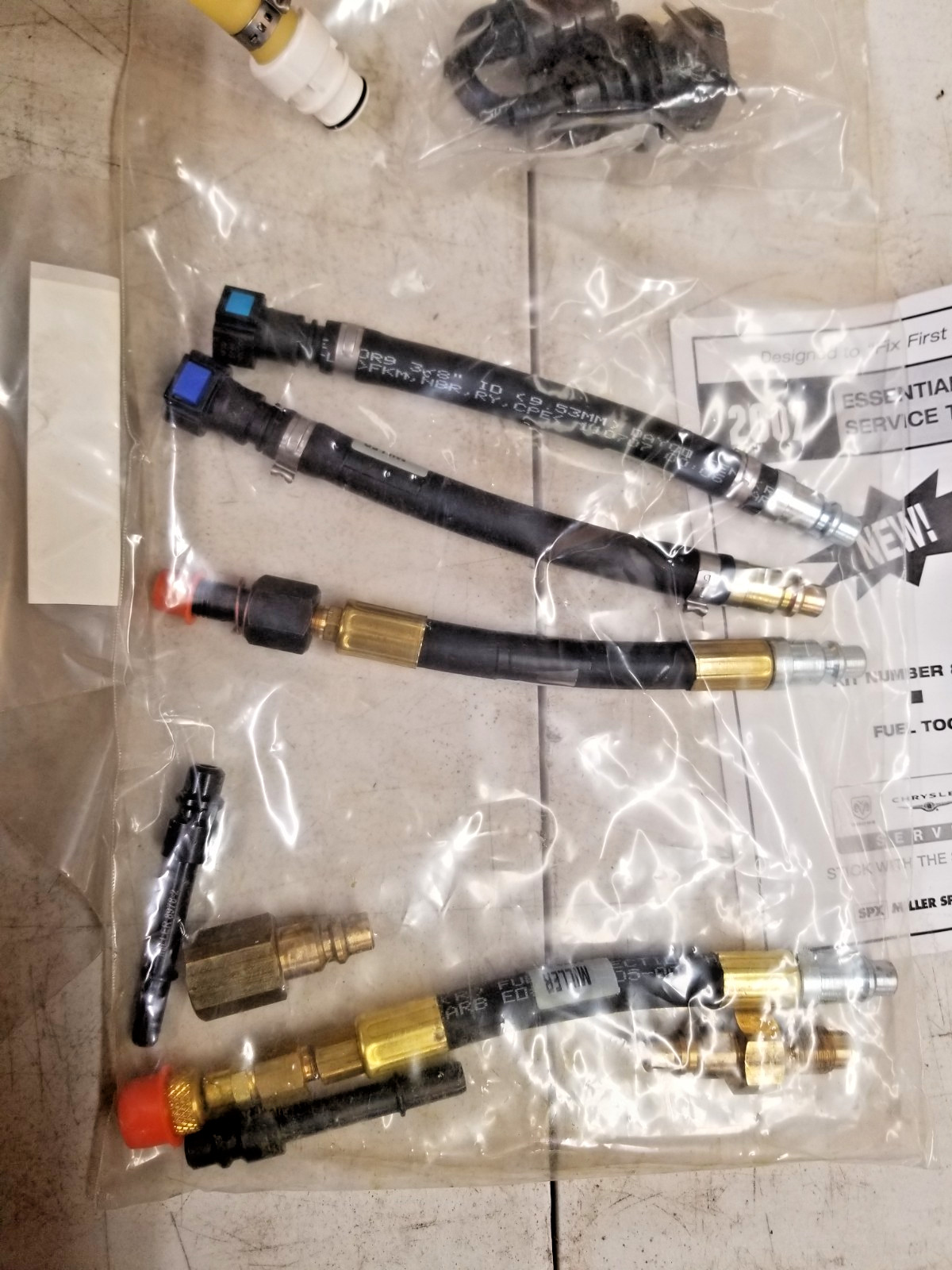 * Miller Tools 8978 Gas & Diesel Fuel Pressure Decay Volume Tester Kit COMPLETE