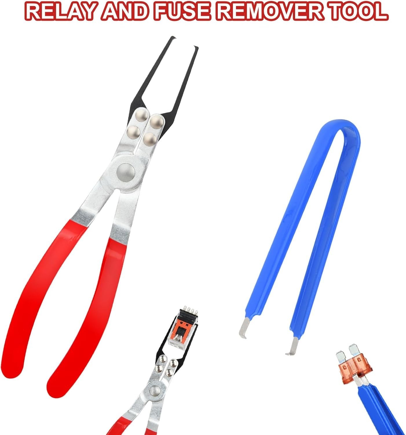 Relay Puller Pliers Set – 2 Pack Stainless Steel Fuse Removal Tools
