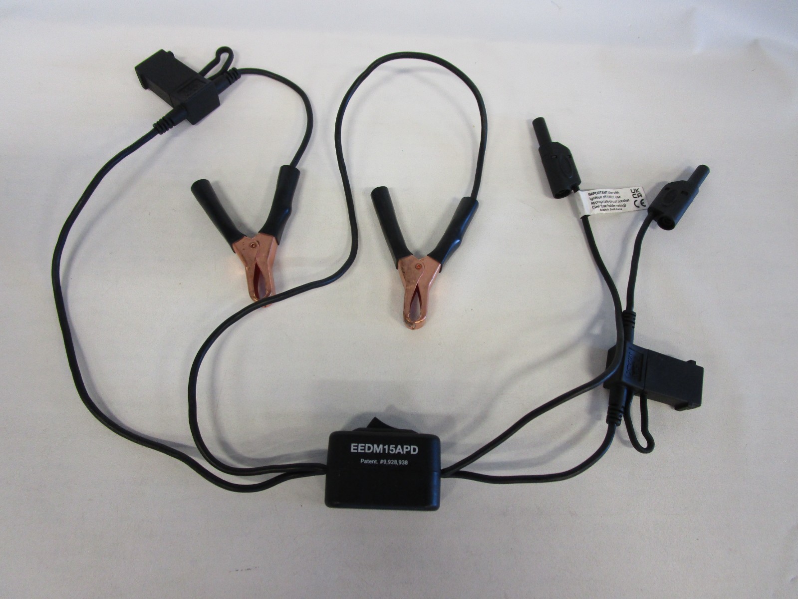Snap On EEDM15APD 15A Parasitic Draw Test Harness with Resettable Breakers