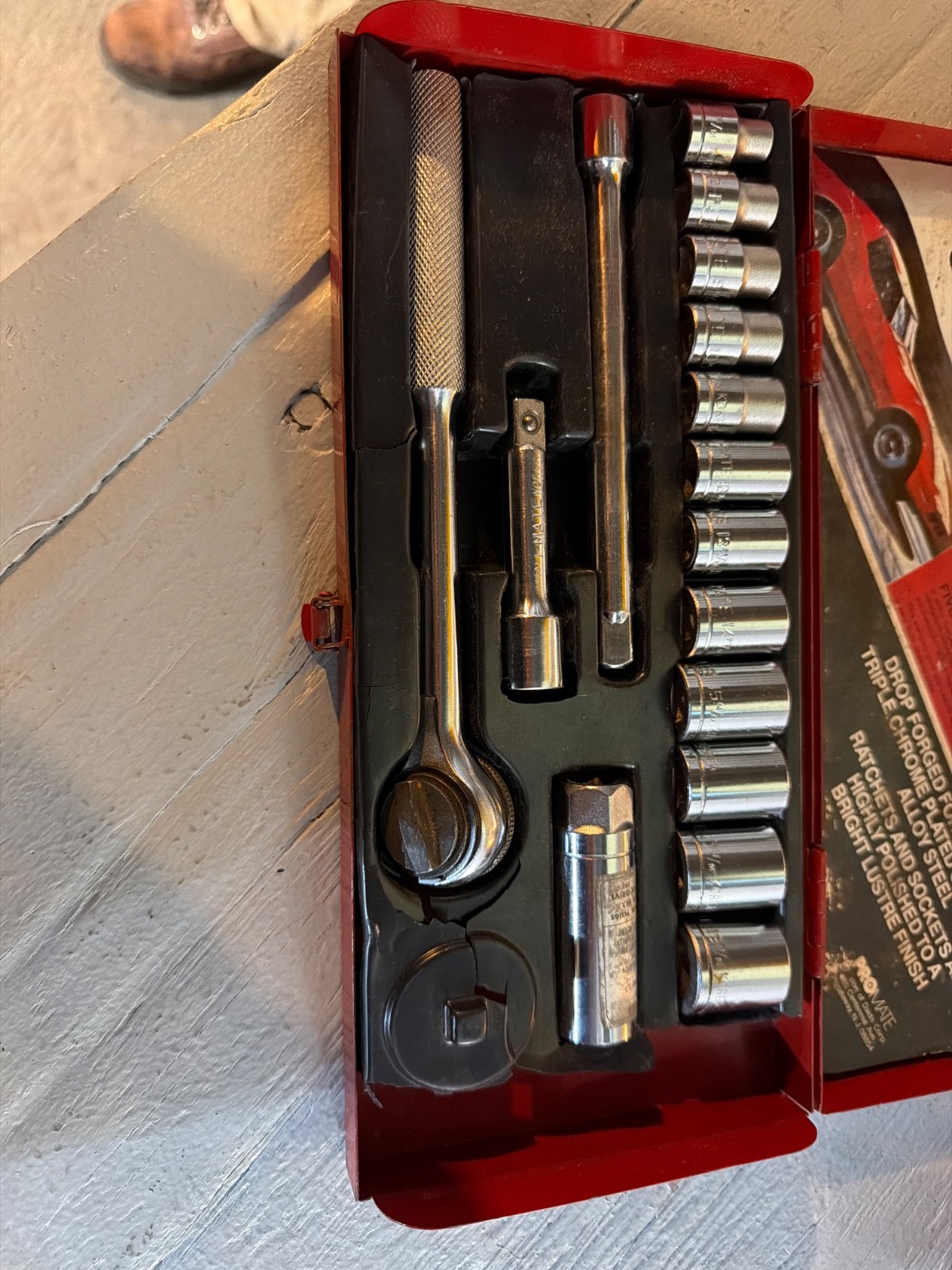Pro mate by true craft 18 piece 3/8 drive socket set