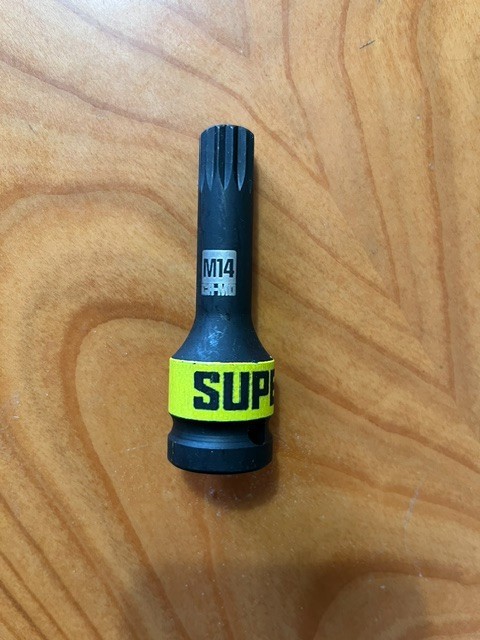 1/2″ Drive M14 Triple Square Impact Spline Socket