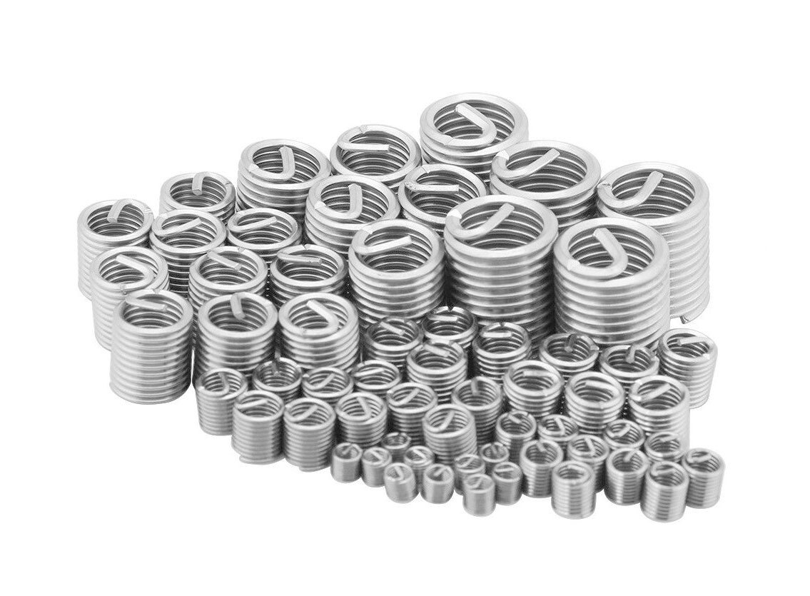 304 Stainless Steel Wire Screw Sleeve Thread Repair Insert Helicoil Kit M3-M12