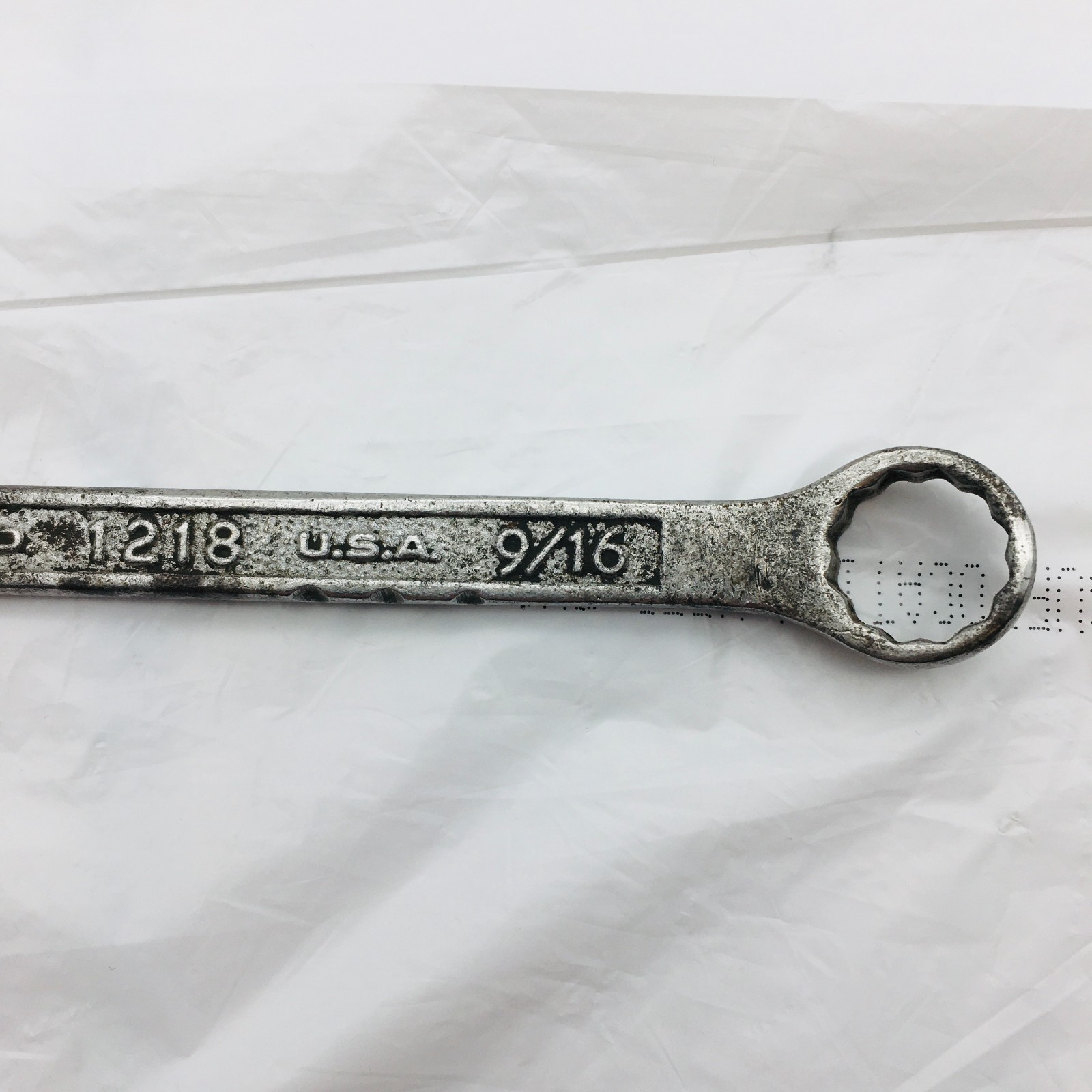 Plomb Tools 9/16″ Combination Wrench 12 #1218 Point Vintage USA Plumb