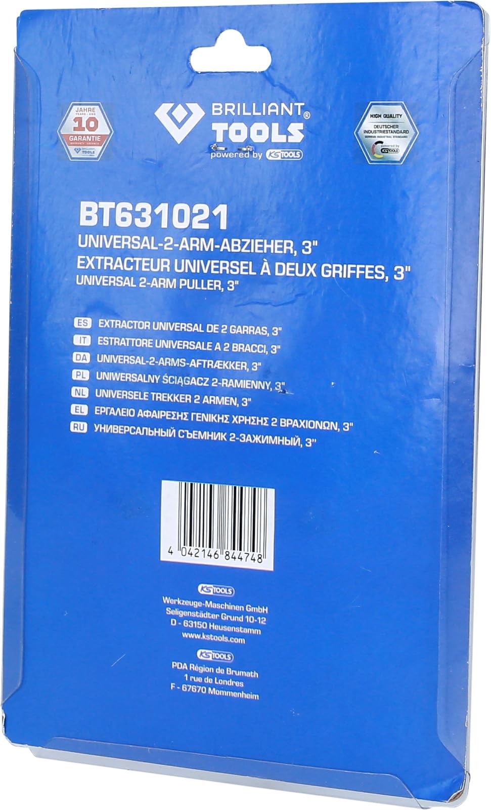 BT631021 Universal 2Arm Puller, 3″ Powered by KS TOOLS