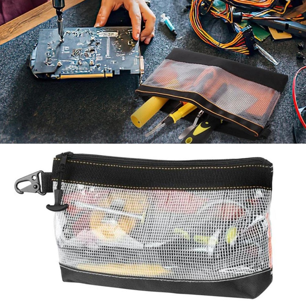 Transparent Tool Storage Bag Made of PVC 11.81×6.69 Inch Compact Design