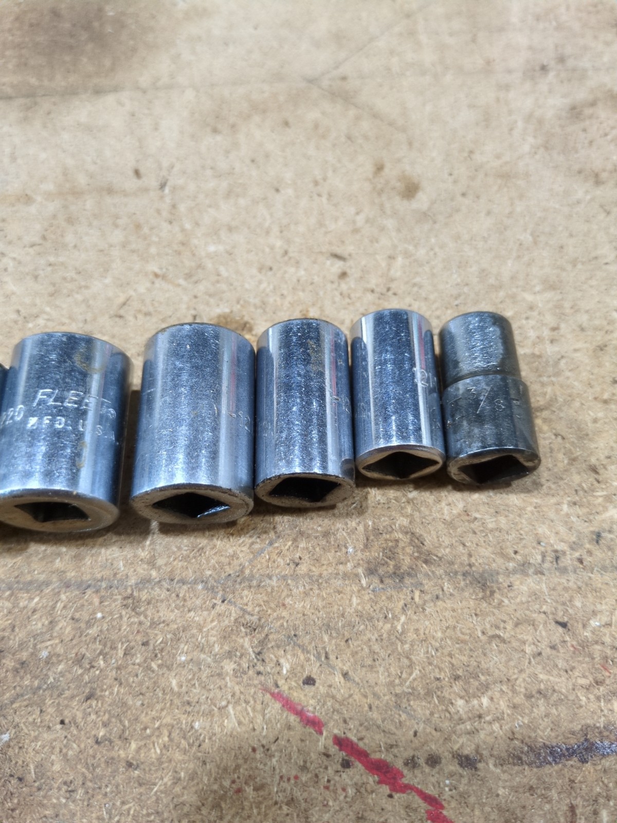 Fleet Tools (Proto) 10pc. 3/8dr. 12pt. Socket Set 3/8″ Thru 15/16″ USA