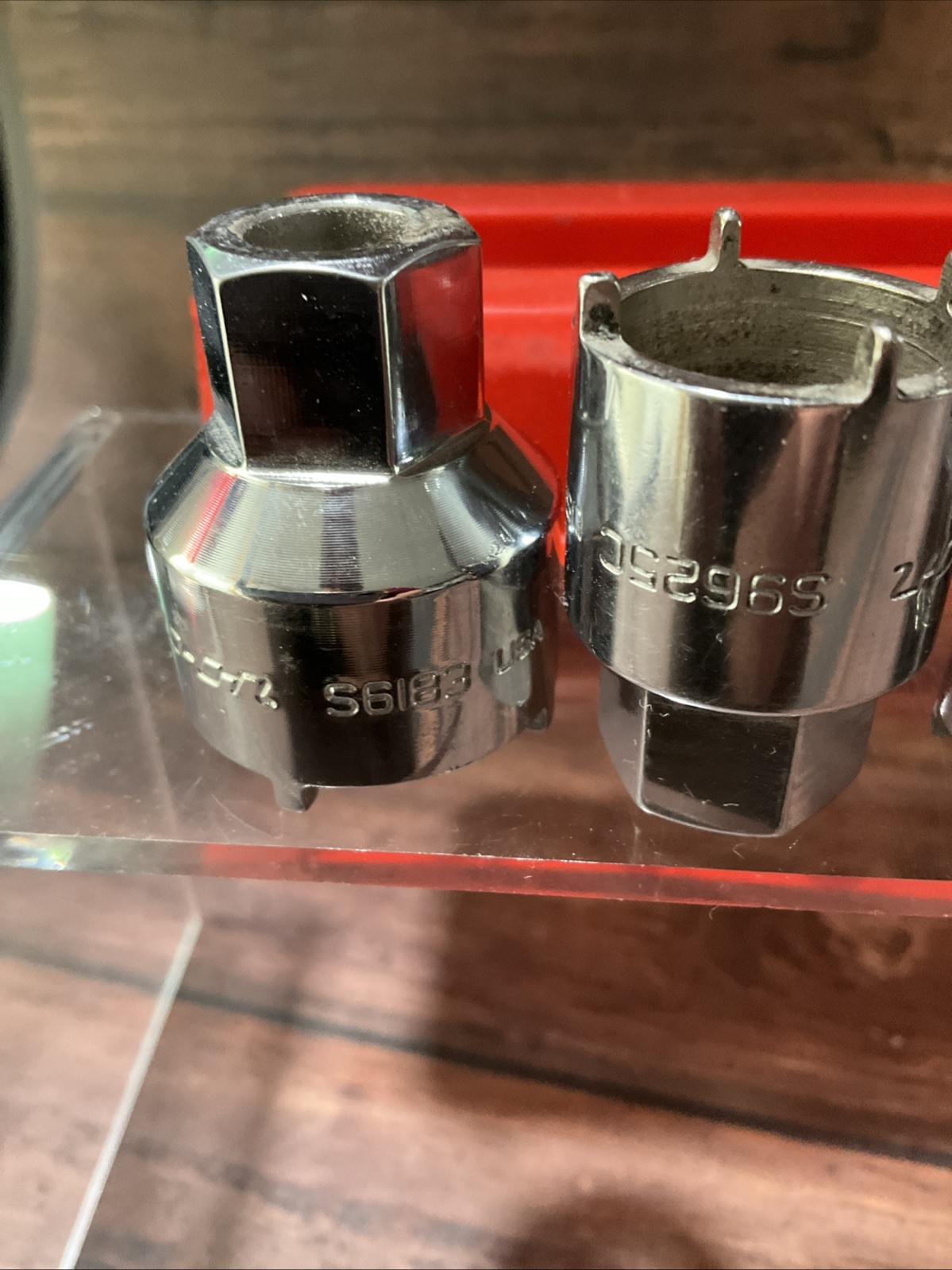 Snap-on 2006ANT 6 Pc Vehicle Antenna Nut Socket Set Chrome USA Rare EXCELLENT