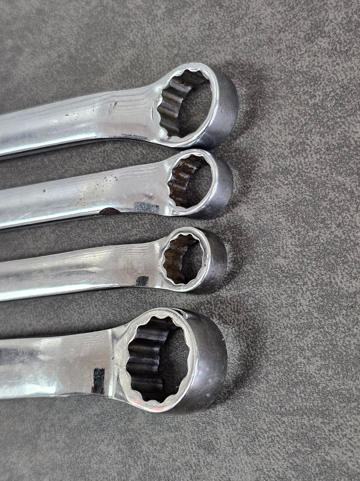 Snap-On 4pc Metric 12pt 10º Offset Box Wrenches XBM810A XBM1011 XBM1214 XSM1516A