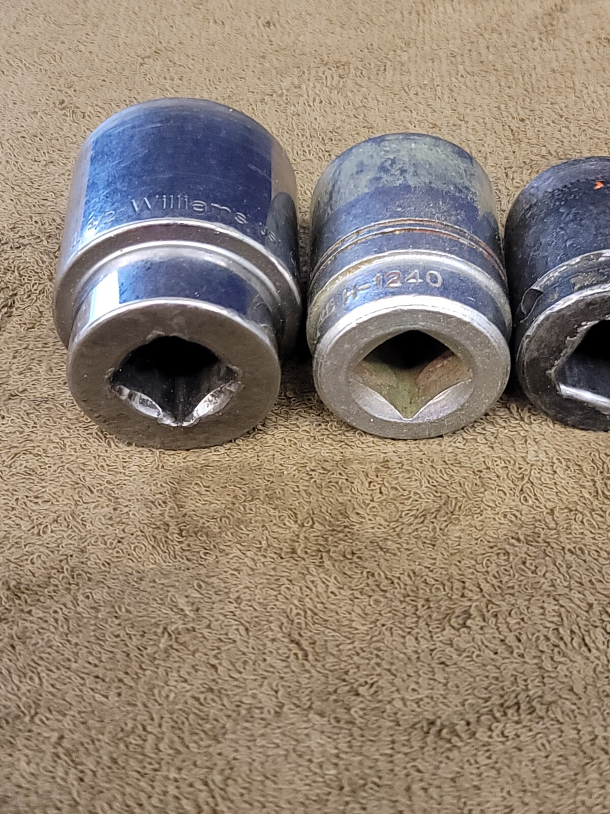 4 Williams Sockets H-1248 3/4″ Drive Sae 1-1/2 1-1/4 15/16 5/8 Set USA