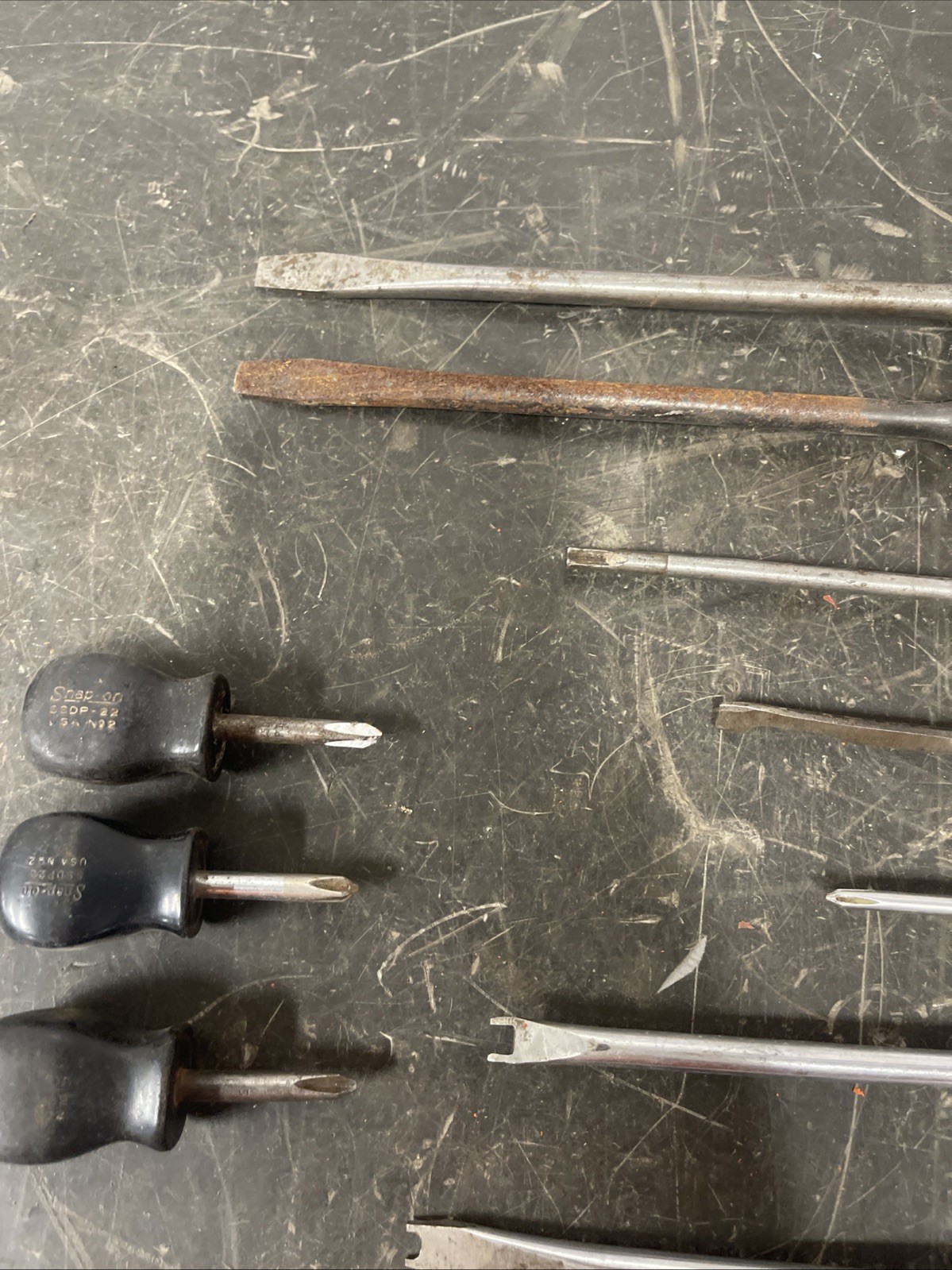 Snap-On Screwdriver Lot (12 Pieces) Stubby, Long, Octo, Square Grip, Assorted