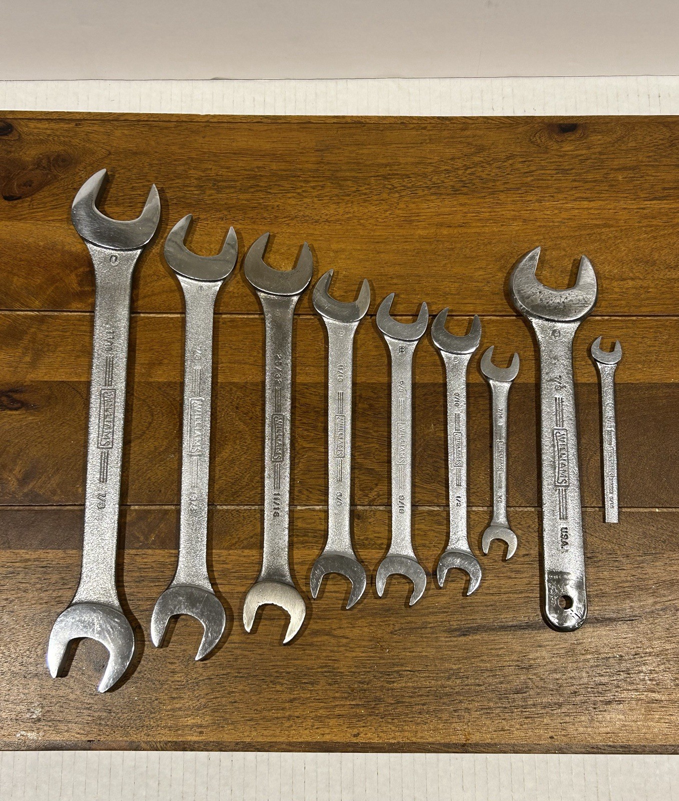 Rare Vintage J.H. Williams Wrench Set SUPERRENCH 9 Pcs. USA