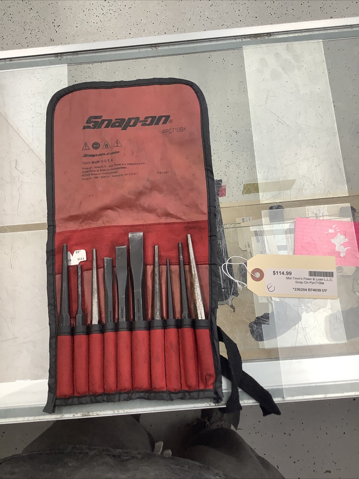 Snap On Tools PPC710BK Punch And Chisel Set 236204