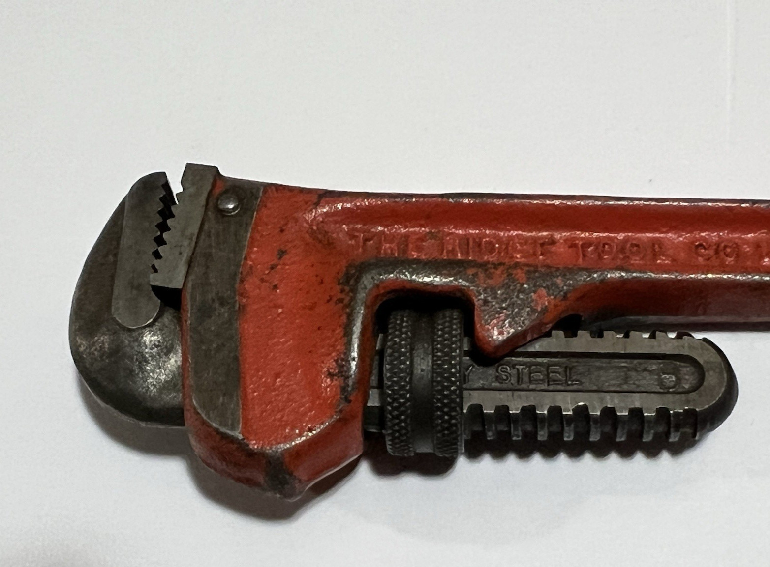 RIDGID Vintage Ridge Tool Co 8″ Heavy Duty Straight Pipe Wrench USA NICE