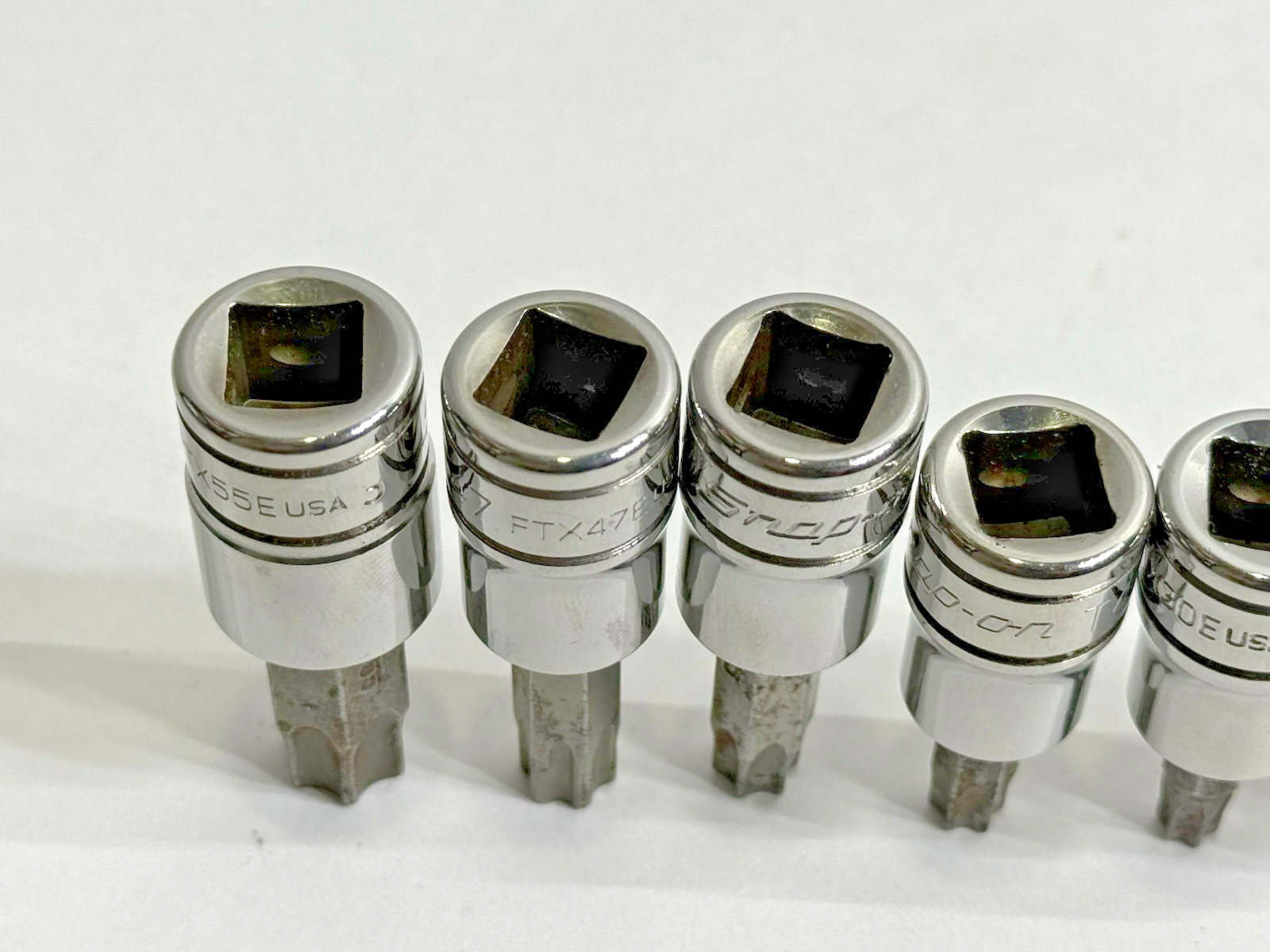 Snap On Torx Bit Socket 3/8″ Drive Set of 6: T55 T47 T45 T40 T30 T27