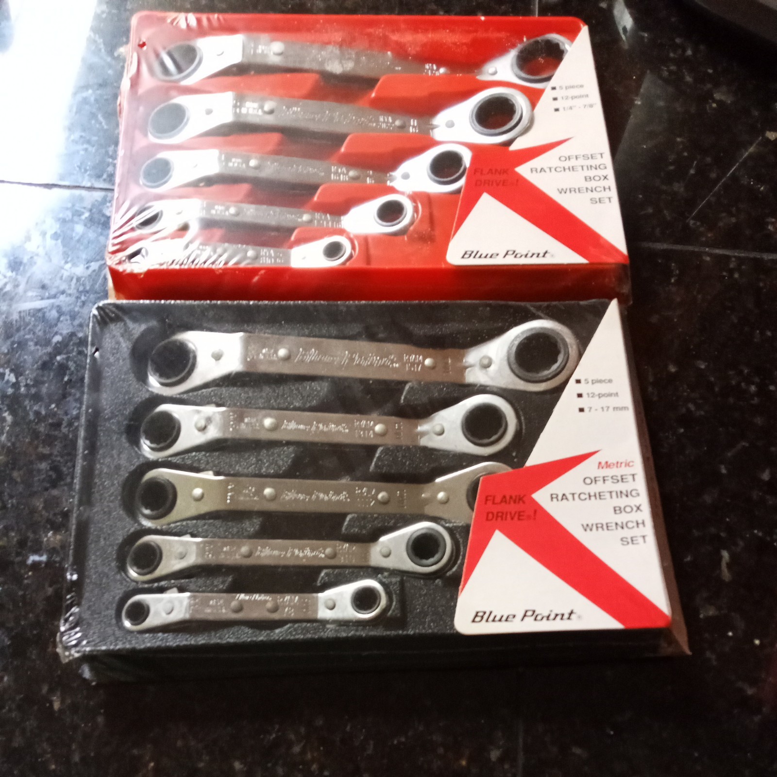 BLUE POINT TOOLS SAE/METRIC RATCHET WRENCHES 25° Offset Ratcheting Box Wrench
