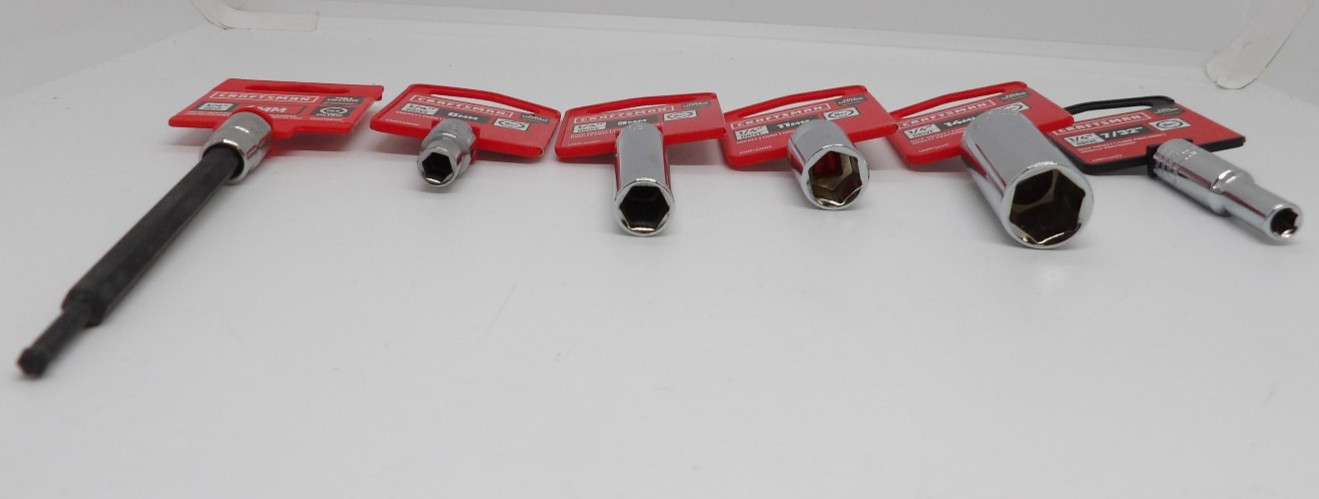 Craftsman Socket Set of 6 (2) 4mm, 6mm, 9mm, 11mm, 14mm & 7/32″ 1/4″ drive