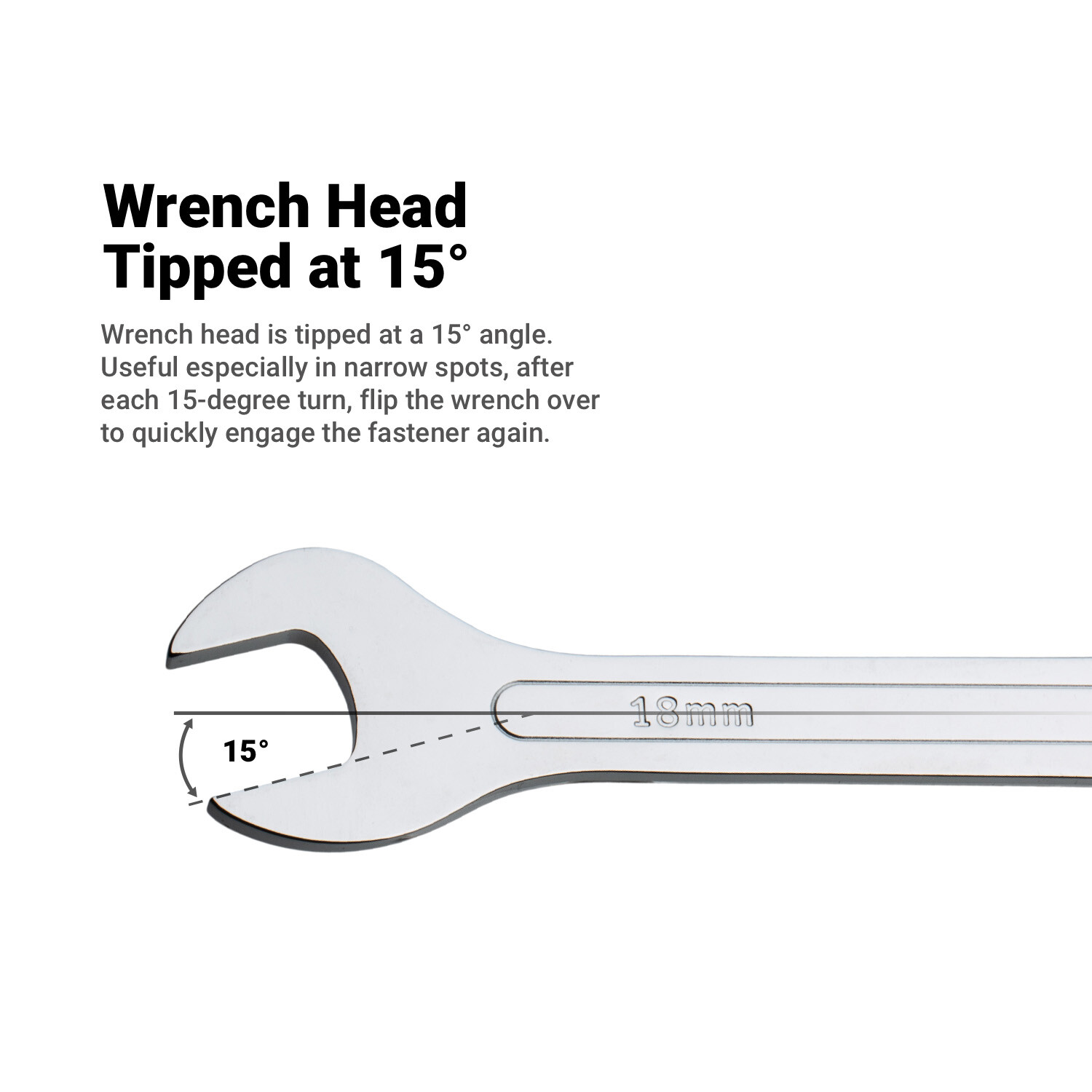 Capri Tools Super-Thin Open End Wrench Set, SAE, 1/4 to 1-1/4 in., 8-Piece