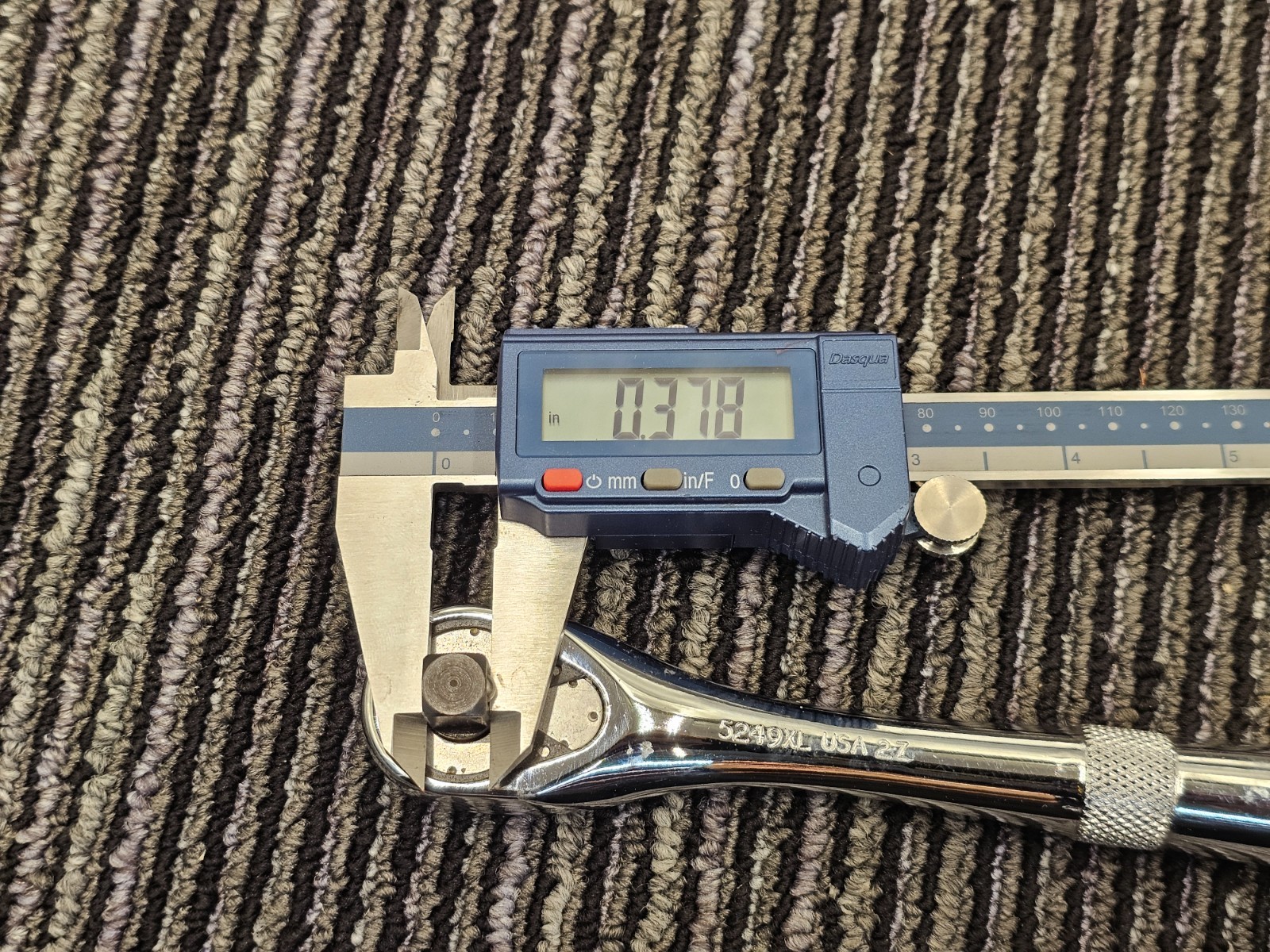Proto 5249XL: 3/8″ Drive 8-1/2″ Long Quick Release Pear Head Standard Ratchet