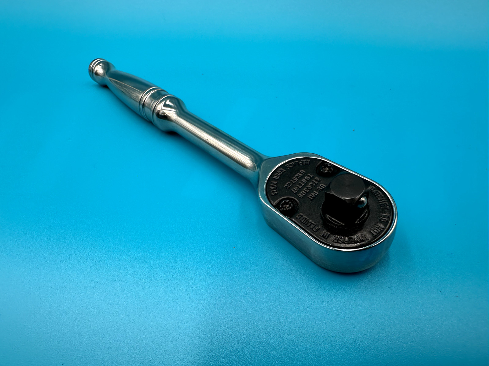 NEW Snap-On F80 3/8″ Drive Ratchet – 80 Tooth – Chrome Handle – 7-7/16″ Length