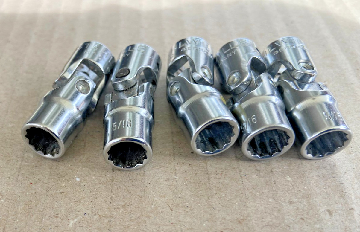 1 x Stahlwille HPQ 402 5/16″ imperial hinged uniflex socket 1/4″ drive flex 5/16