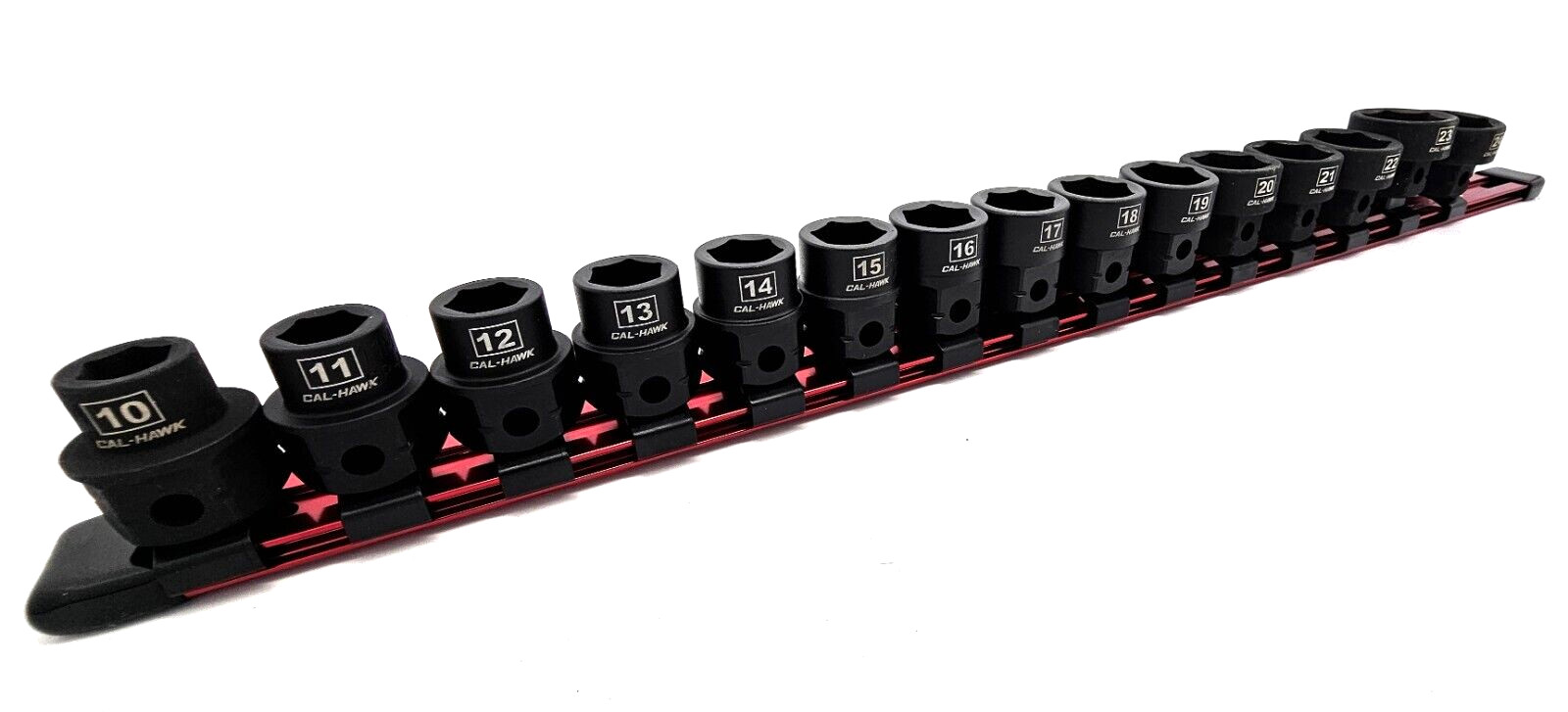 15 Pc 1/2″ Drive Nano OR low profile Impact socket set METRIC 10-24MM W/ HOLDER