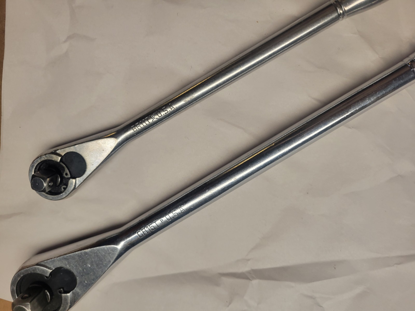 Matco Tools USA 1/2″& 3/8″ Drive Chrome Fixed Head 15″CR15T & 11″ BR11T RATCHETS