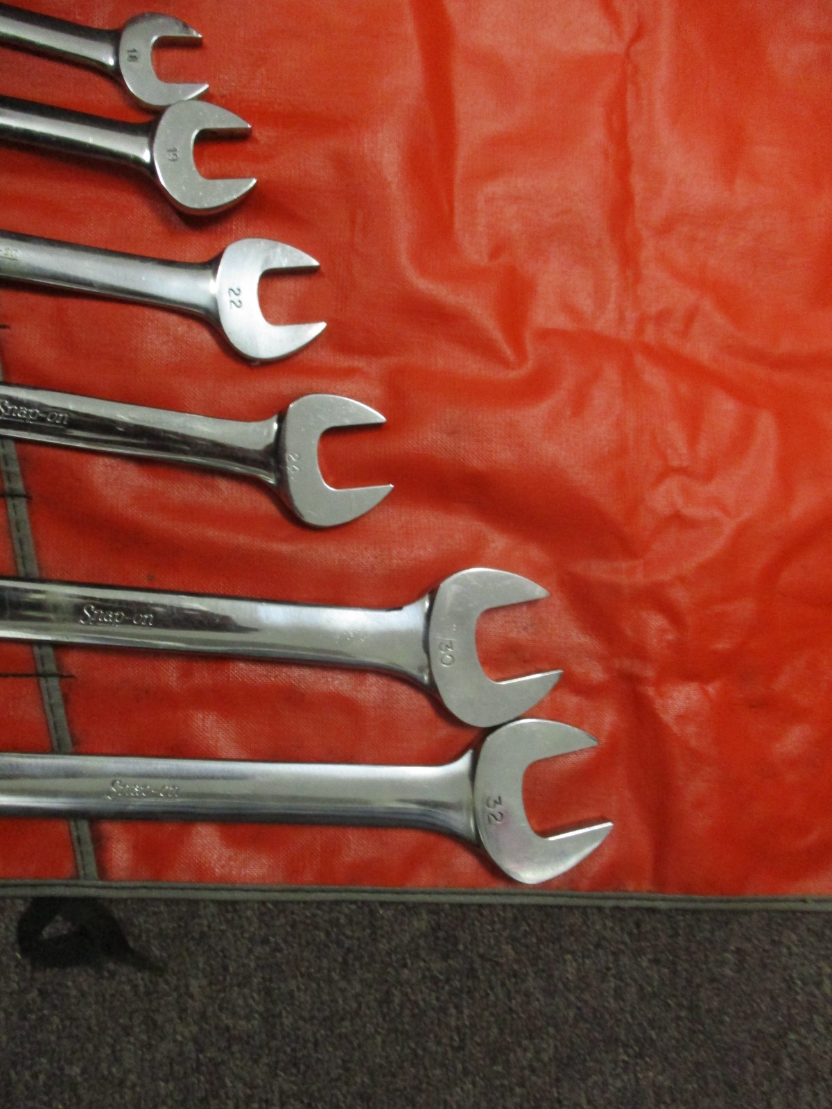 Snap on 11pc VOM Series 6mm to 32mm Double Open End Wrench Set USA