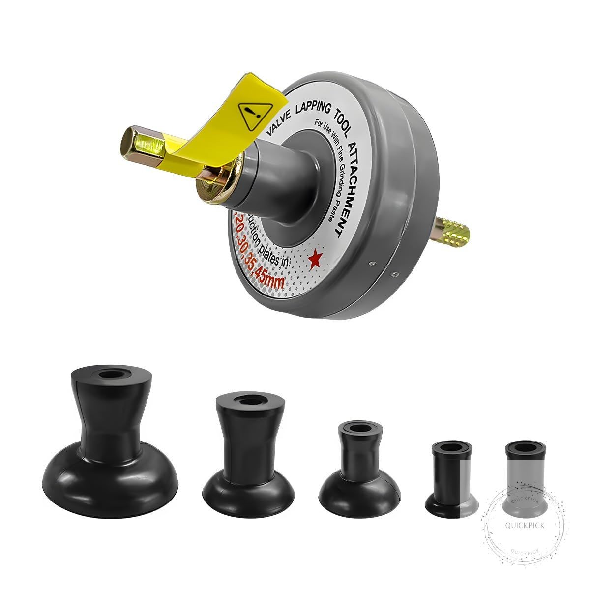 Valve Lapping Tool, Small Engine Valve Lapping Kit with 5 Suction Plates 1000rpm