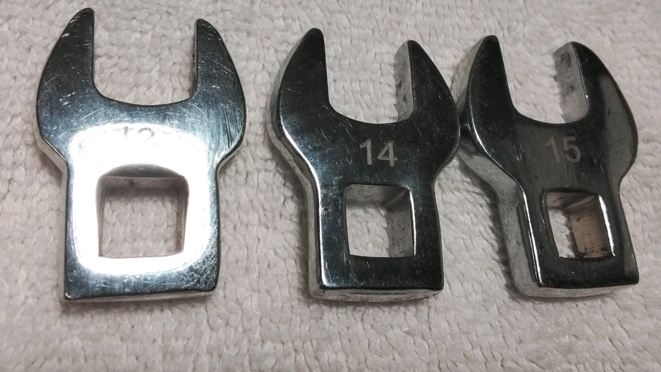 3pc 3/8″ DRIVE CROWFOOT 13-14-15 MM WRENCH SET METRIC