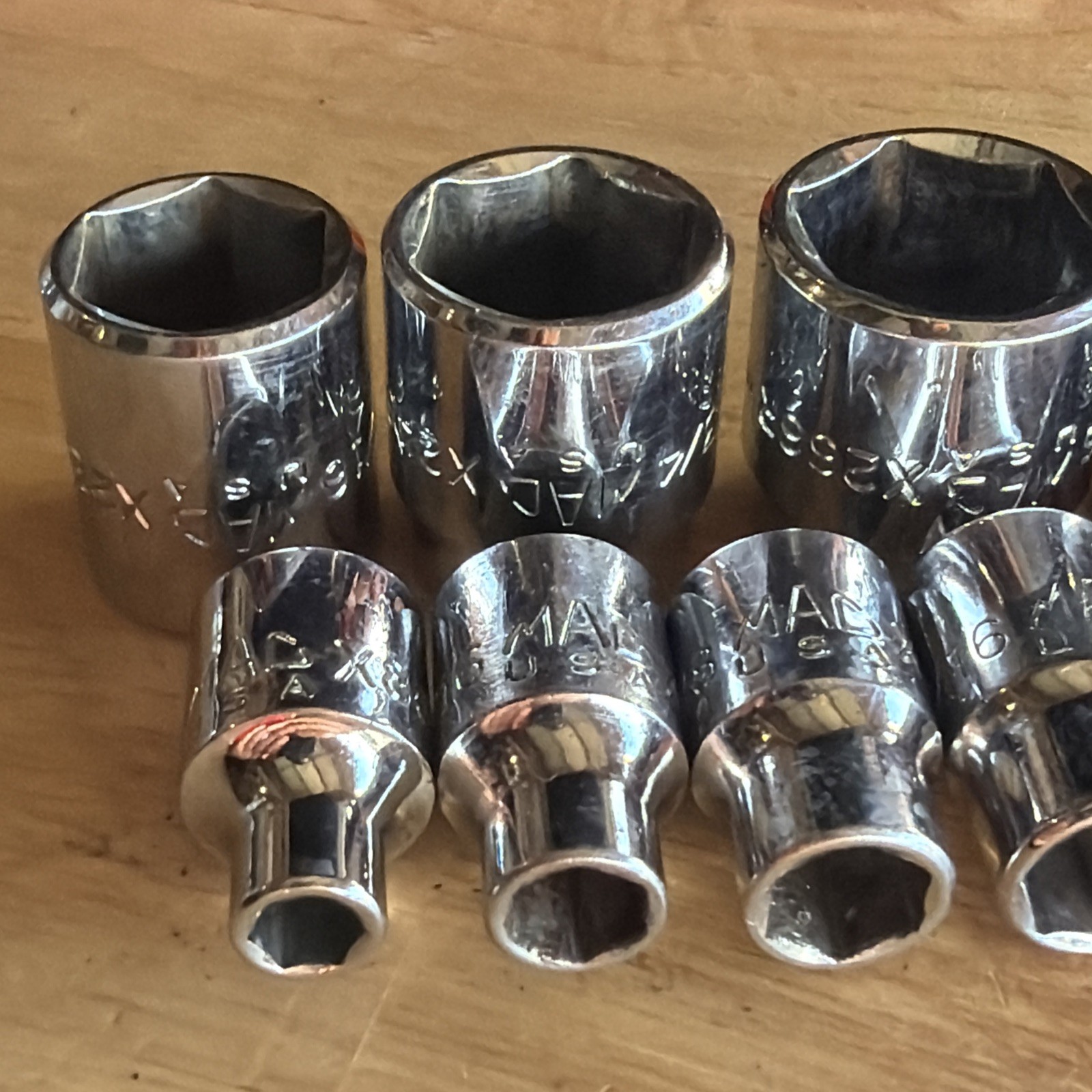 Mac Tools SAE Shallow Socket Set 3/8″ Drive 6 Point 12pc W/ Tray SX126TR USA