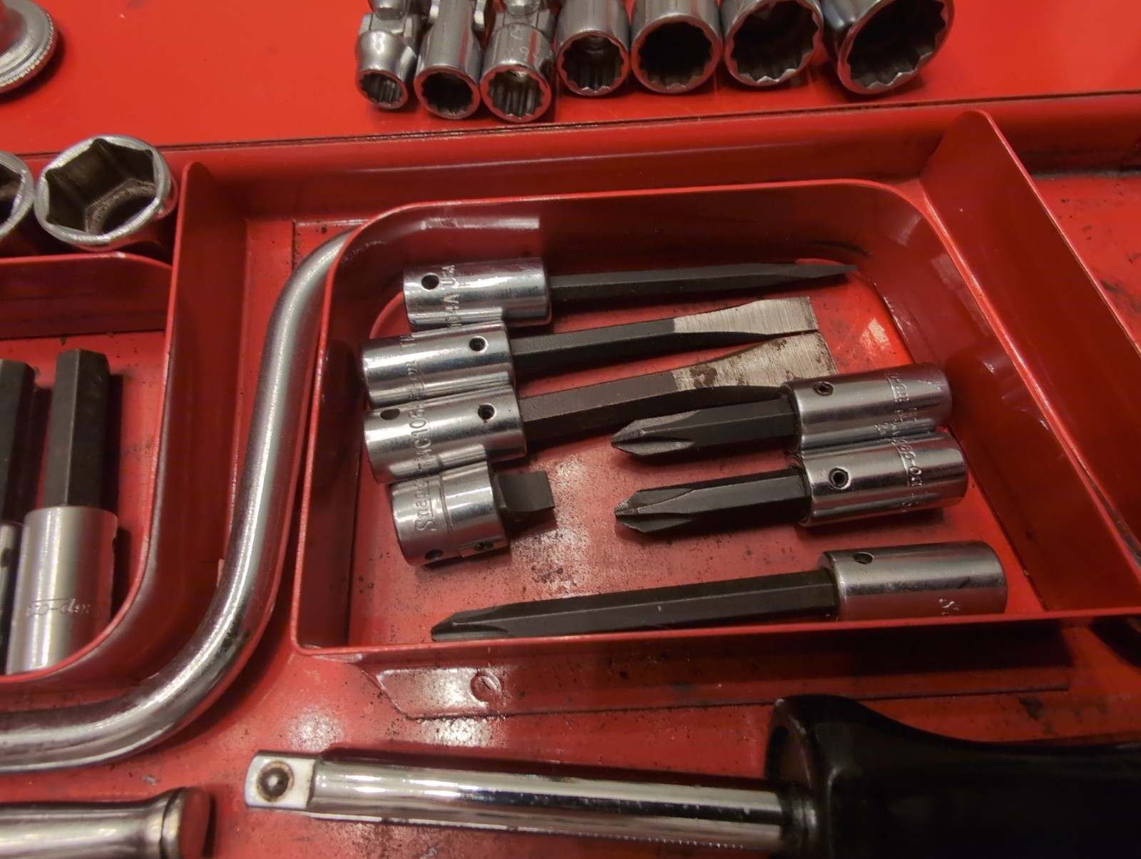 Vintage Underlined Snap On 68pc SAE 1/4 Drive General Service Set Socket Ratchet