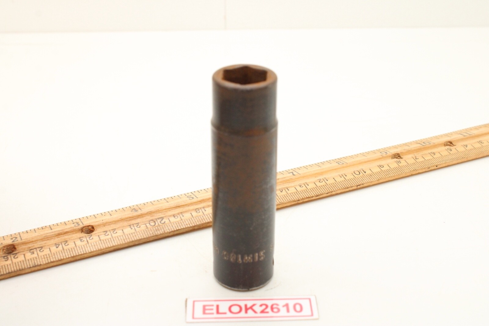 Snap-On Tools SIM180 1/2″ Drive 6 Point SAE 9/16″ Deep Impact Socket USA