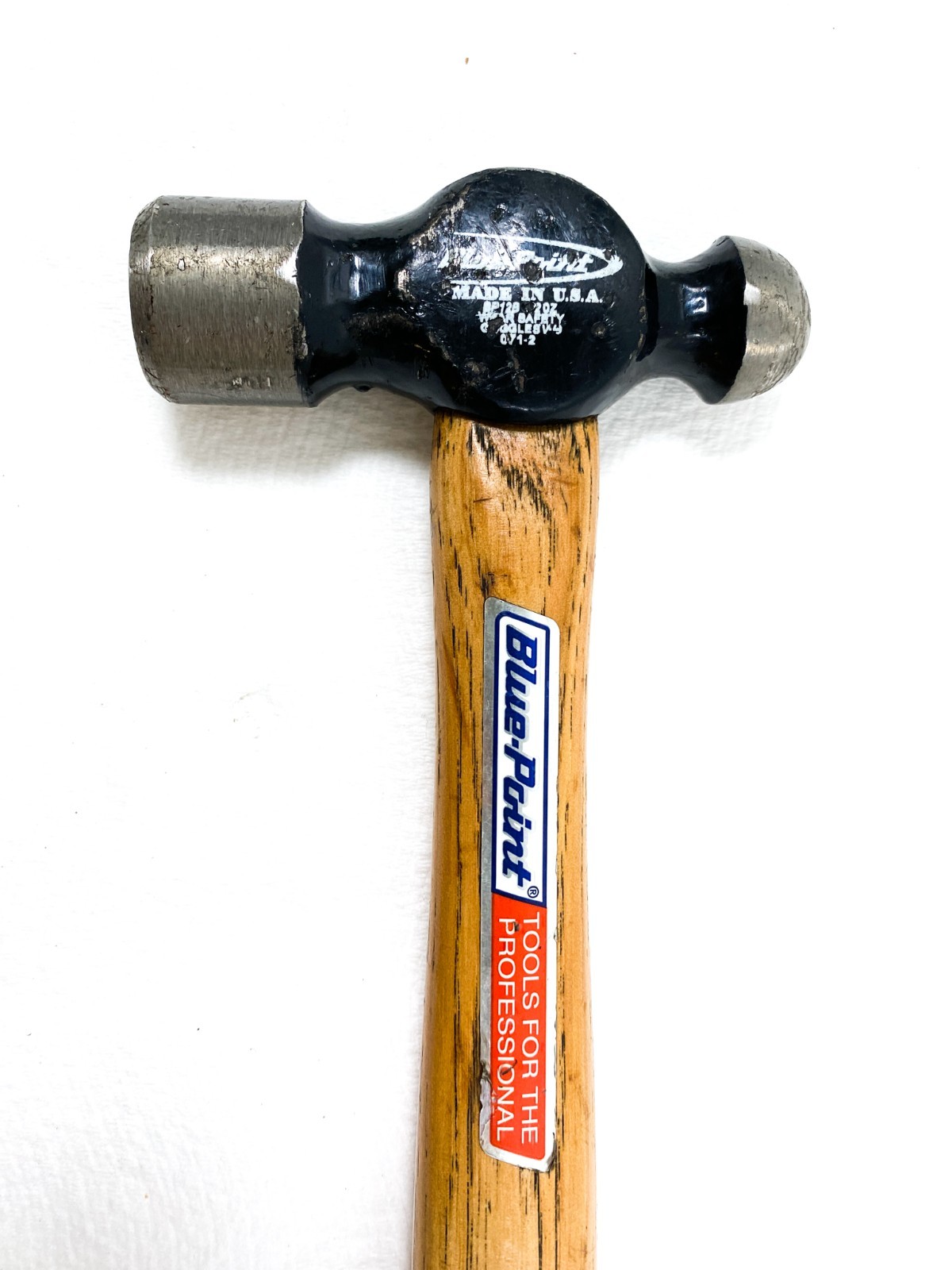 Blue Point Tools MFG SNAP-ON BP12B 12OZ Ball Peen Hammer Wooden Handle USA