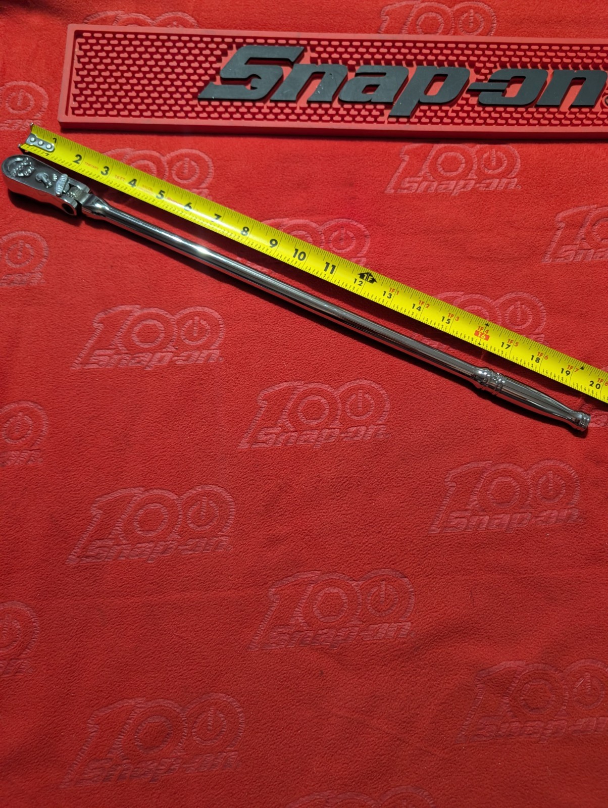 Snap-on BRAND NEW 3/8″ Drive Extra Long LOCKING Flex-Head Ratchet #FLLX80