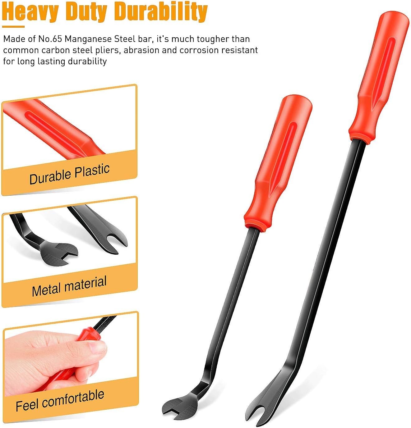 8PCS Car Trim Clip Upholstery Removal Tool Door Panel Fastener Pin Pliers Puller