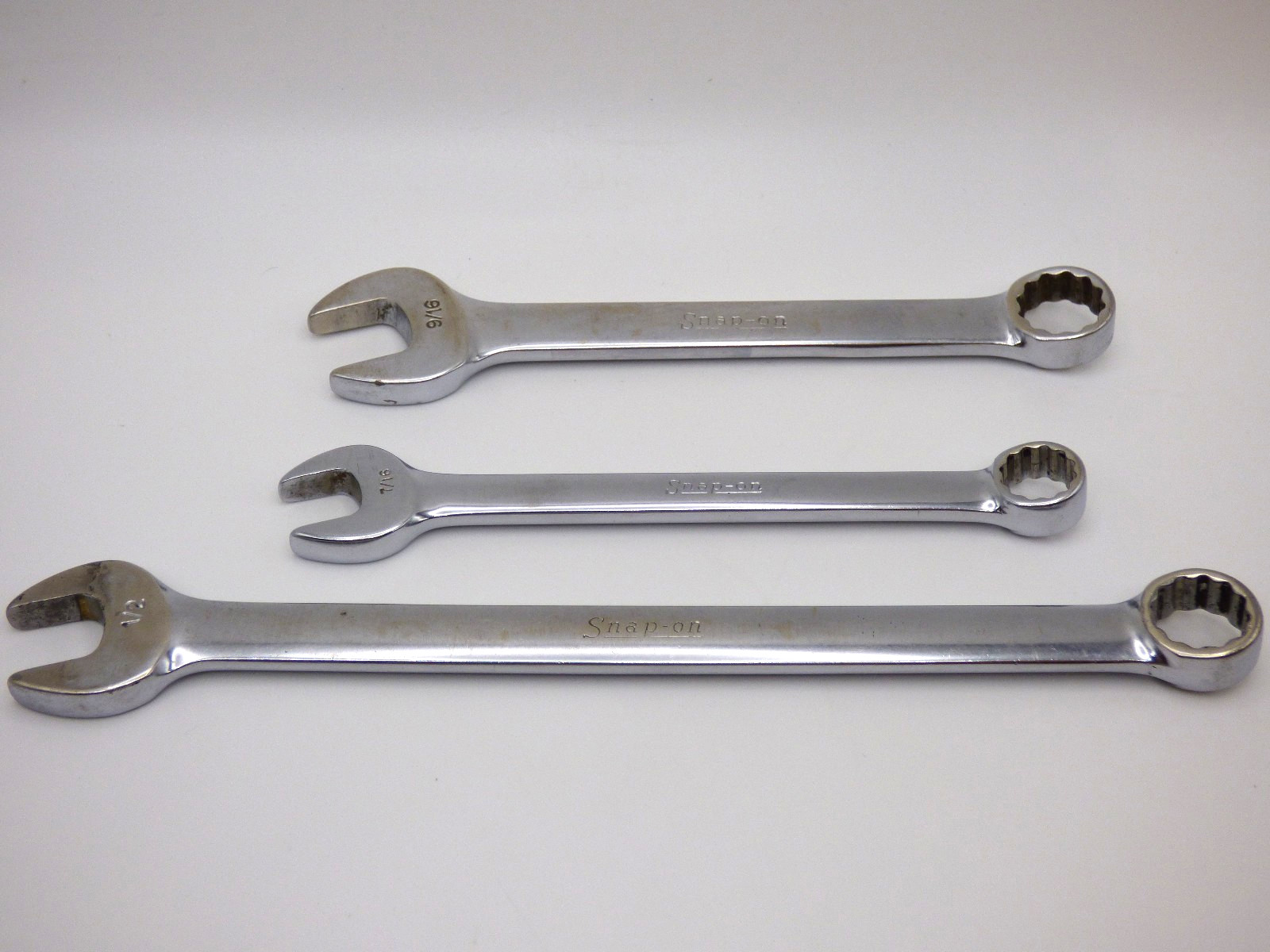 Snap-on – Vintage Combination Wrenches – Lot of 3 – OEX-16 / OEX 140 / OEX 180