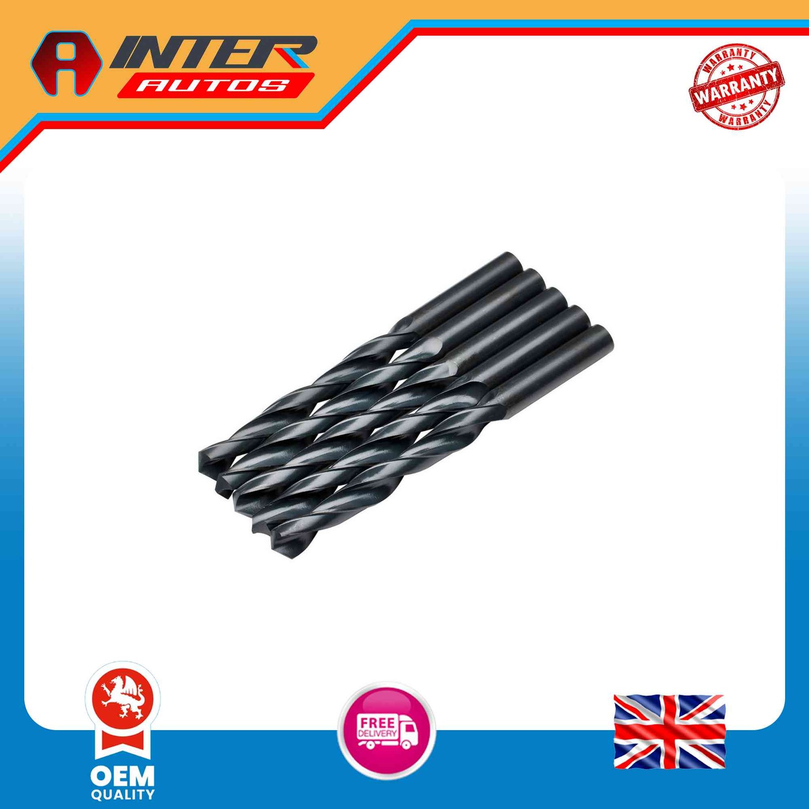 Draper Expert HSS Drill Bit, 10.5 x 220mm (Pack of 5) 38818