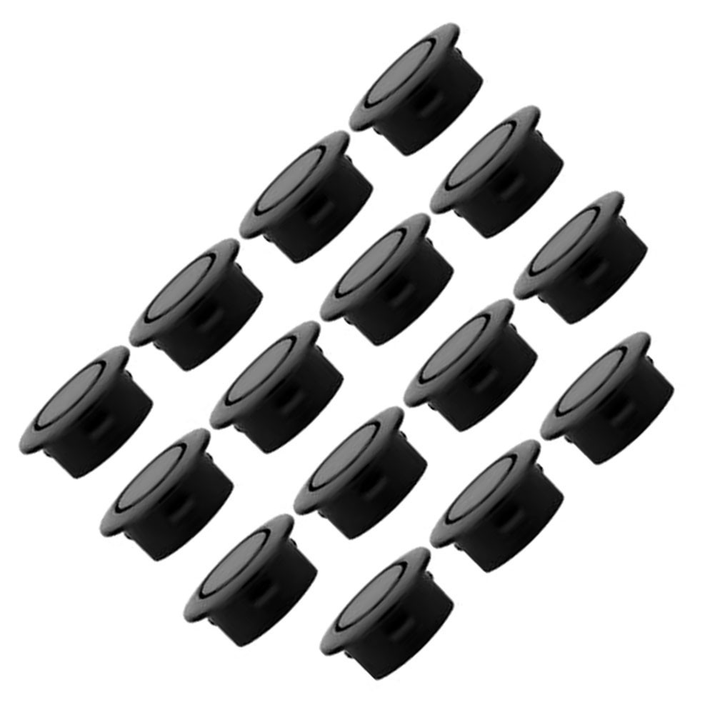 20pcs Rear Bumper Sensor Hole Cover Black Decorative for Vehicle Upgrade