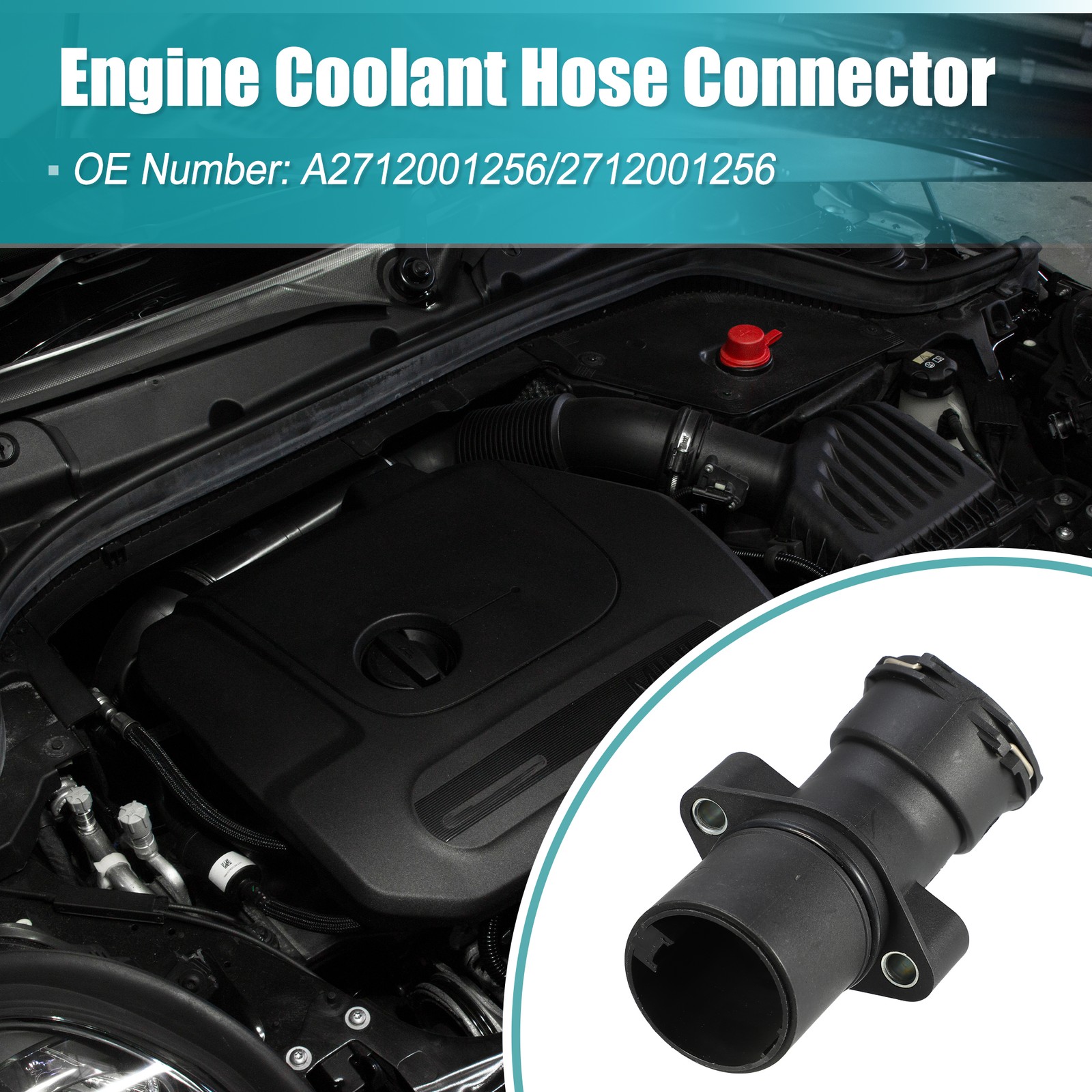 Liquid Engine Coolant Connector Pipe No.A2712001256 for Mercedes-Benz C230
