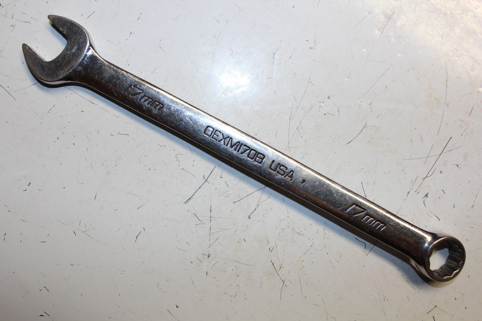 Snap On Tools OEXM170B 17mm Metric Combination Wrench Hand Tool Made In The USA