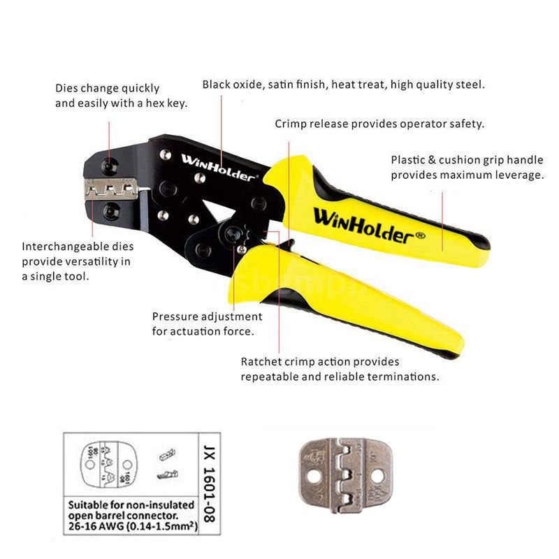 23x Solar Crimping Tool Set Connector AWG14-10 Panel PV Cable Crimper Pliers USA