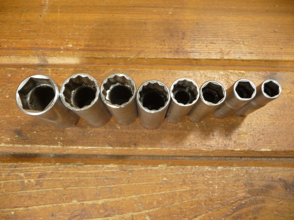 Vintage Thorsen 3/8″ Dr Deep Socket Lot Set 8pc