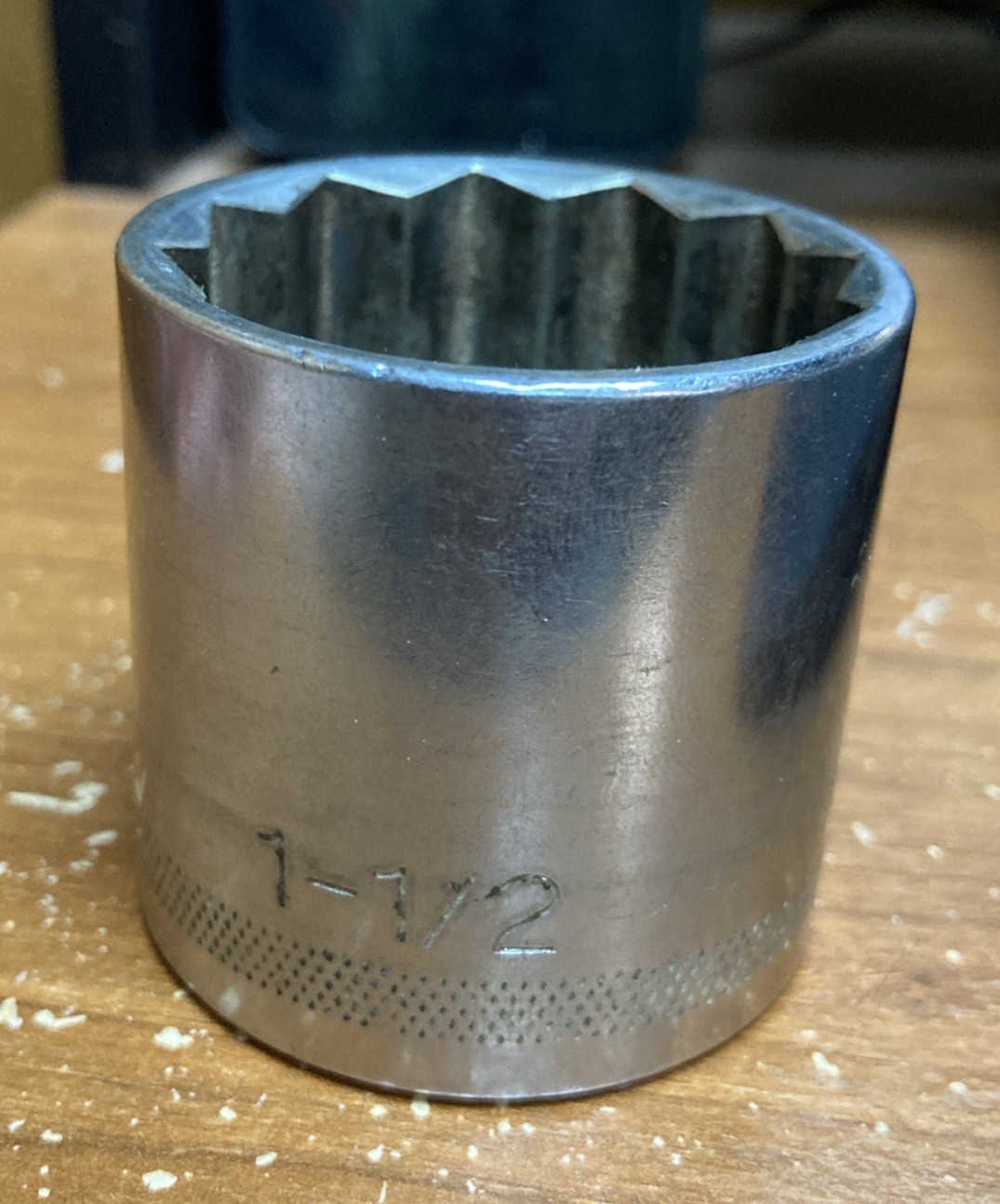 NAPA 1/2″ Drive SAE 1-1/2″ 12-Point Shallow Socket NT1248 Made in U.S.A. Used